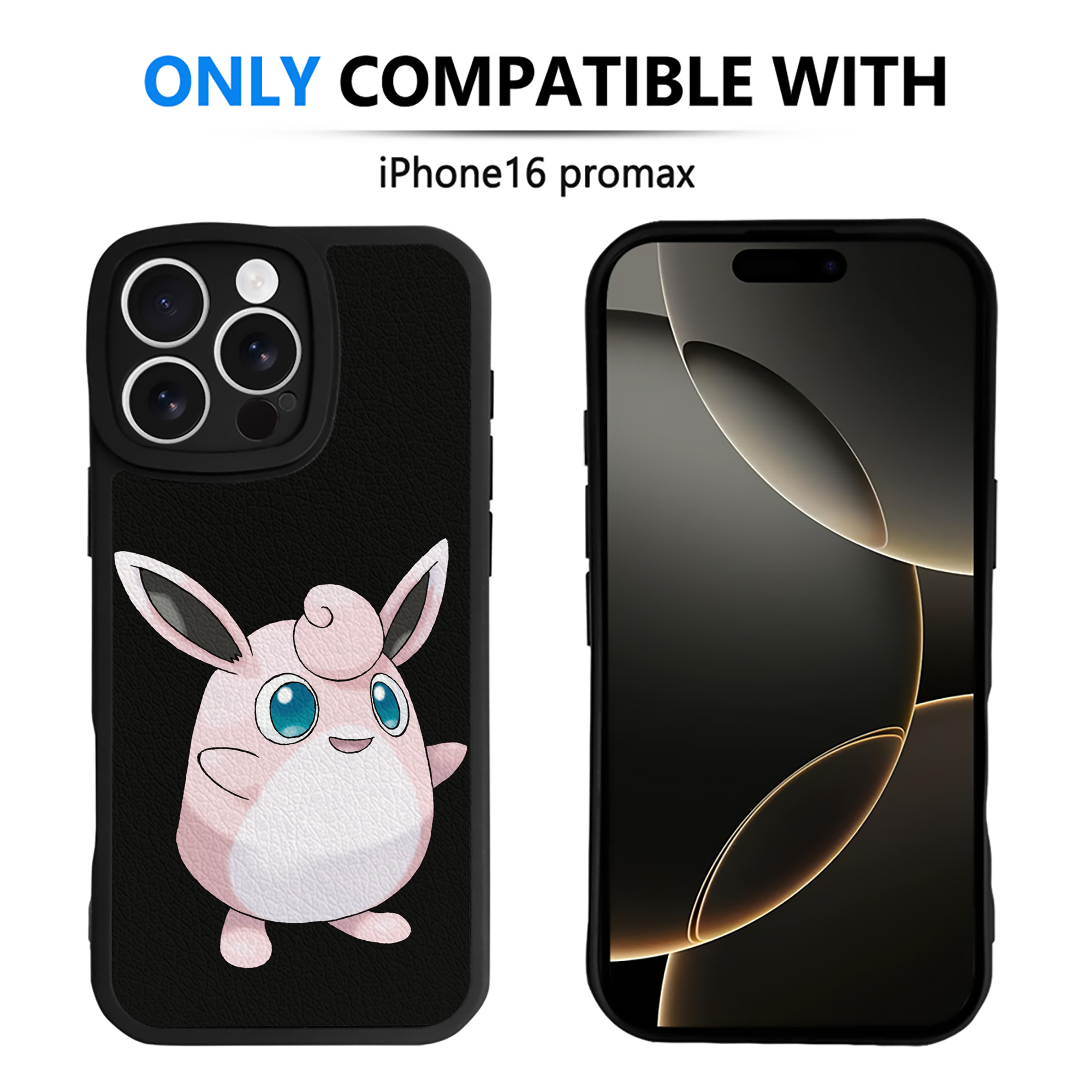 （画像用） ポケットモンスター Pokémon 【iPhone 16シリーズ対応】シリコンスマホケース（レザー調） 材質：シリコン